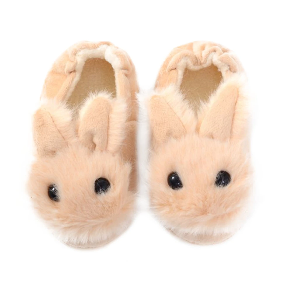 1 Pair of Lovely Skid-proof Slippers Rabbit Shape Nonslip Slippers (Size 13/14)