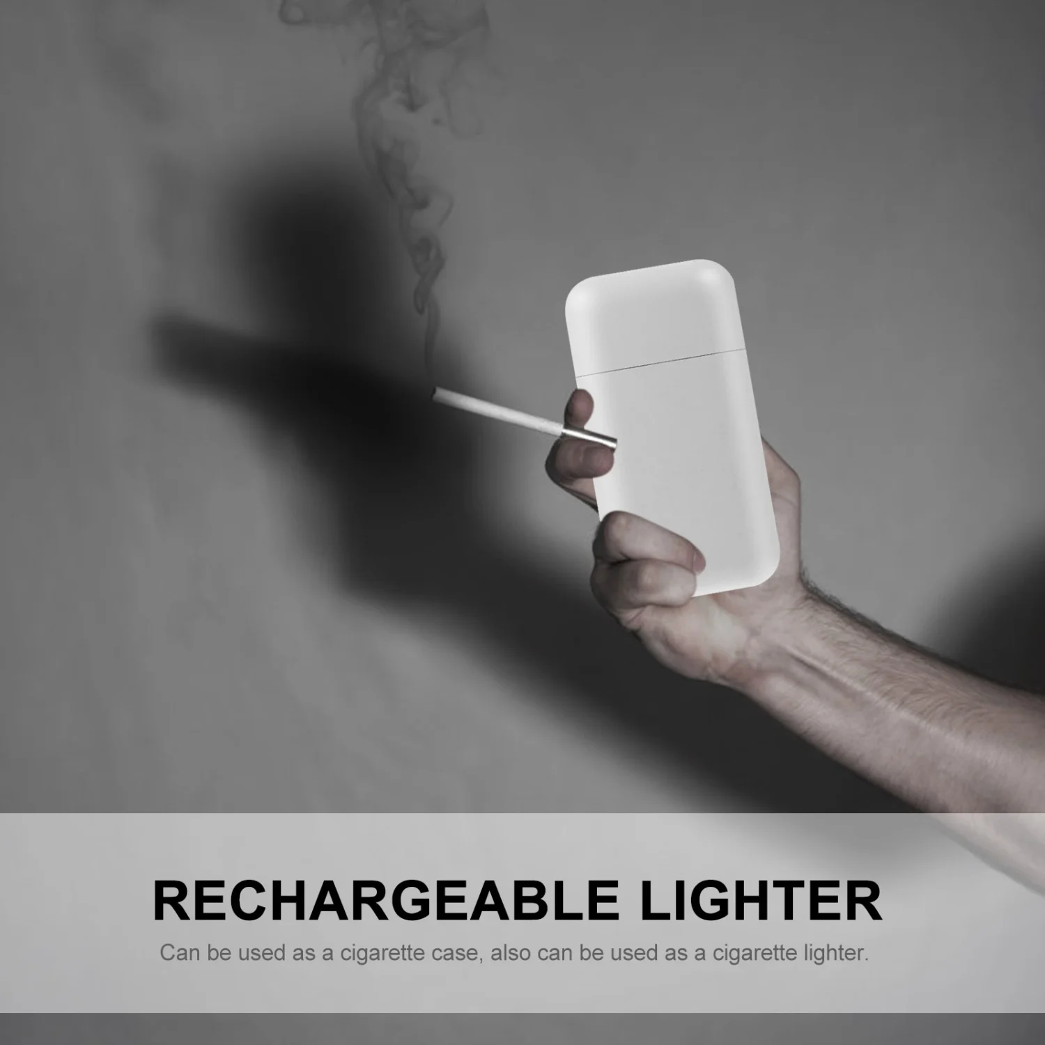 1 Set Electric Lighter Outdoor Travel Lighter Cigarette Storage Container