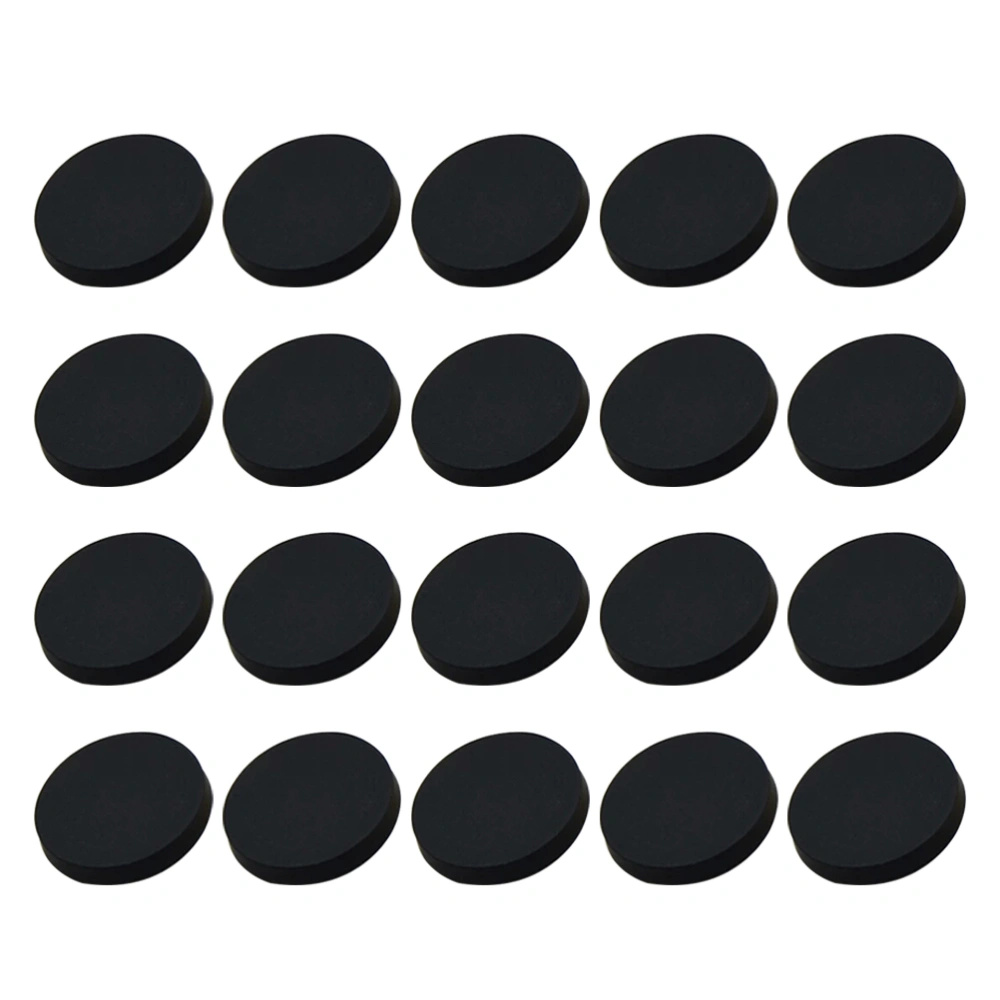 30pcs Metal Coat Buttons Coat Flat Buttons Coat Sewing Buttons Costume Decorative Buttons (Black 18mm)