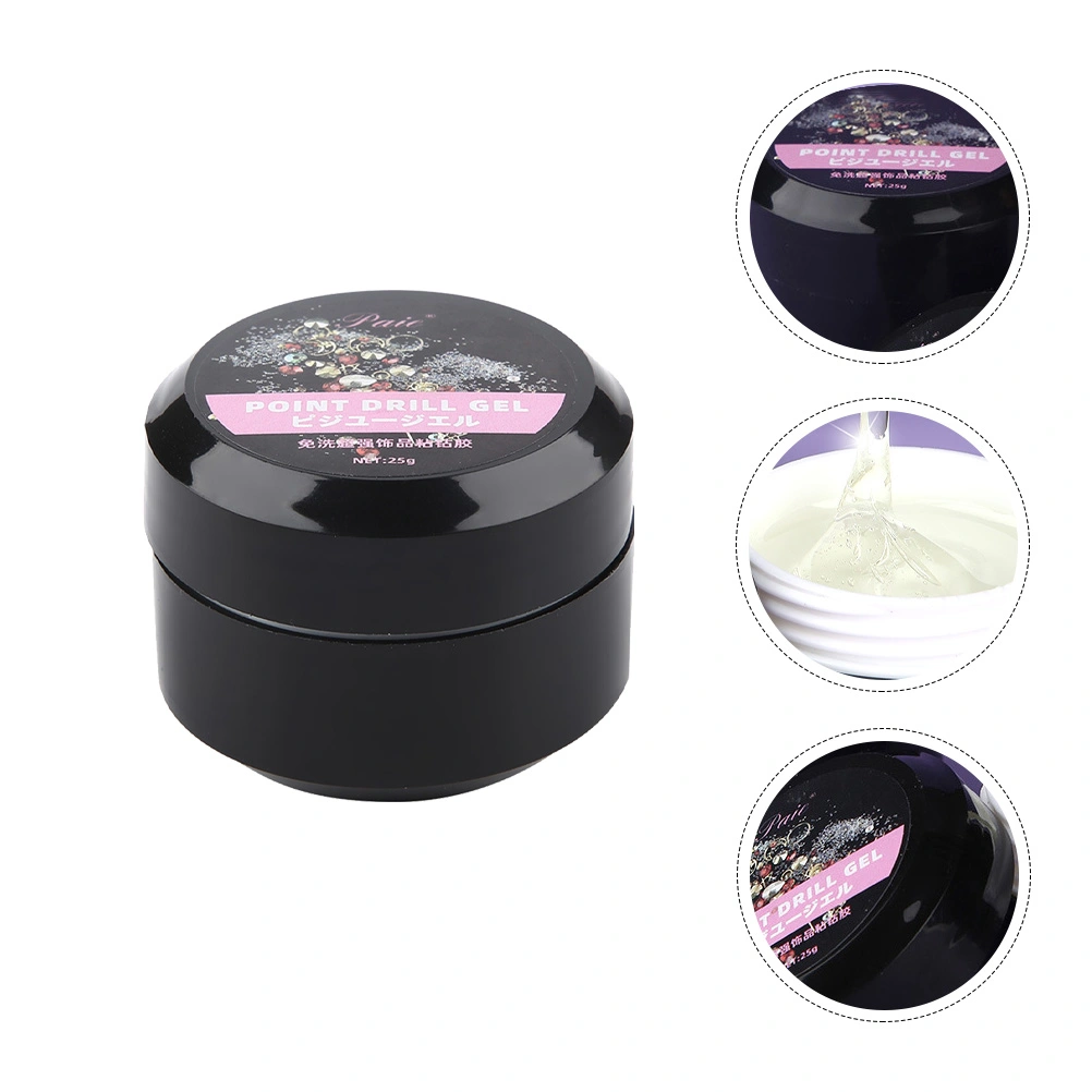 1pc Practical Nail Art Glue Manicure Gel Manicure Point Drill Sticking Accessory