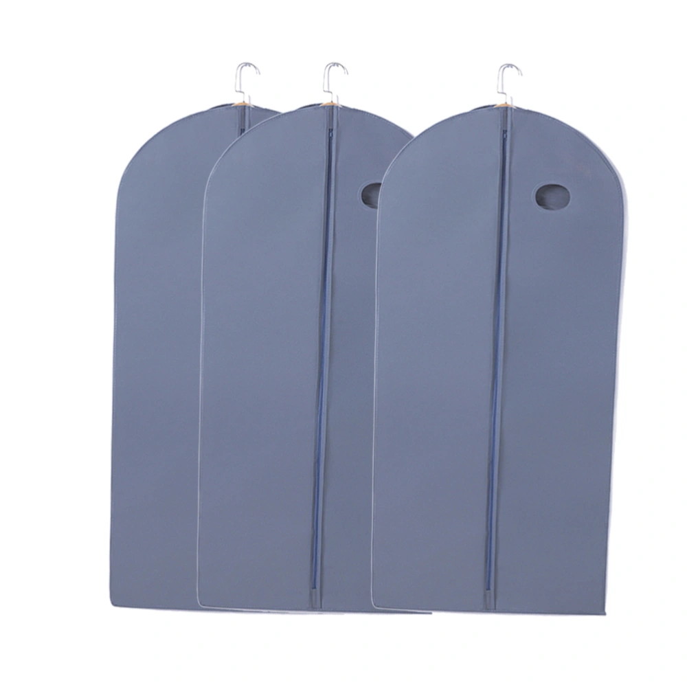 6Pcs Clothes Dust Covers Breathable Garment Storage Bag Protectors for Suit Coats Jackets Grey