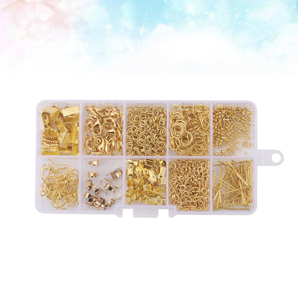 1 Set of DIY Earrings Accessories Handmade Jewelry Material Ear Jewelry Accessories Golden (Single Box)