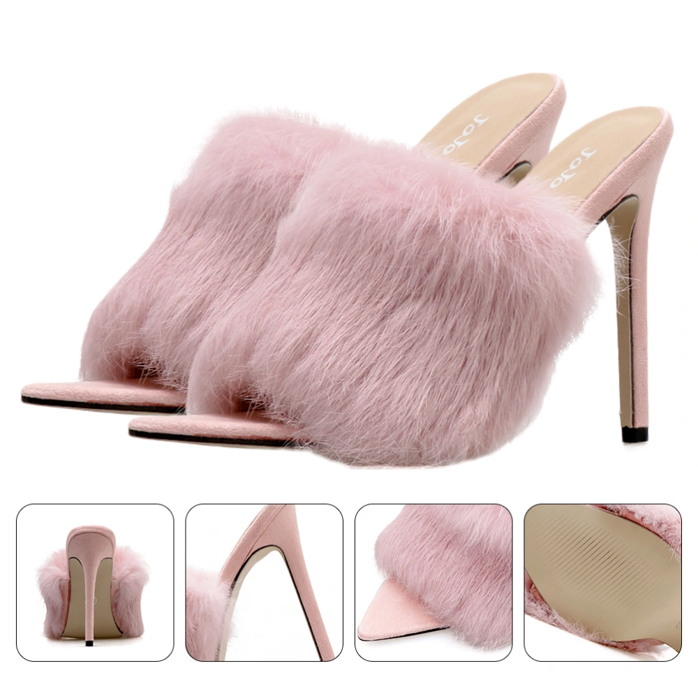 1 Pair of Woman's Outdoor High-heeled Slippers Girl Sandals Summer Shoes