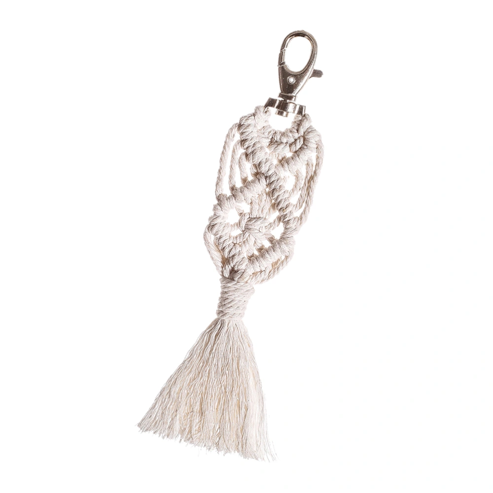 Braided Handcraft Weaving Key Chain Tassels Creative Key Holder Bag Pendant Decorative Car Key Rings