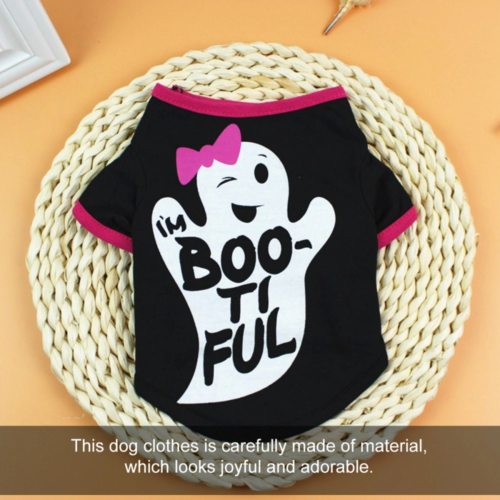 1Pc Creative Pet Costume Halloween Festival Themed Printing Funny Dog Costume