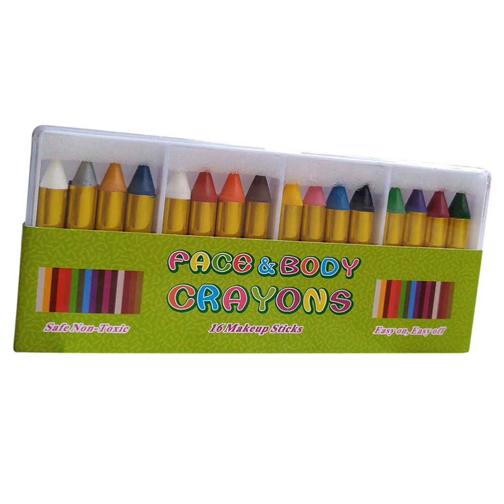 1 Set 16 Colors Face Painting Crayons Body Painting Face Paint for Child