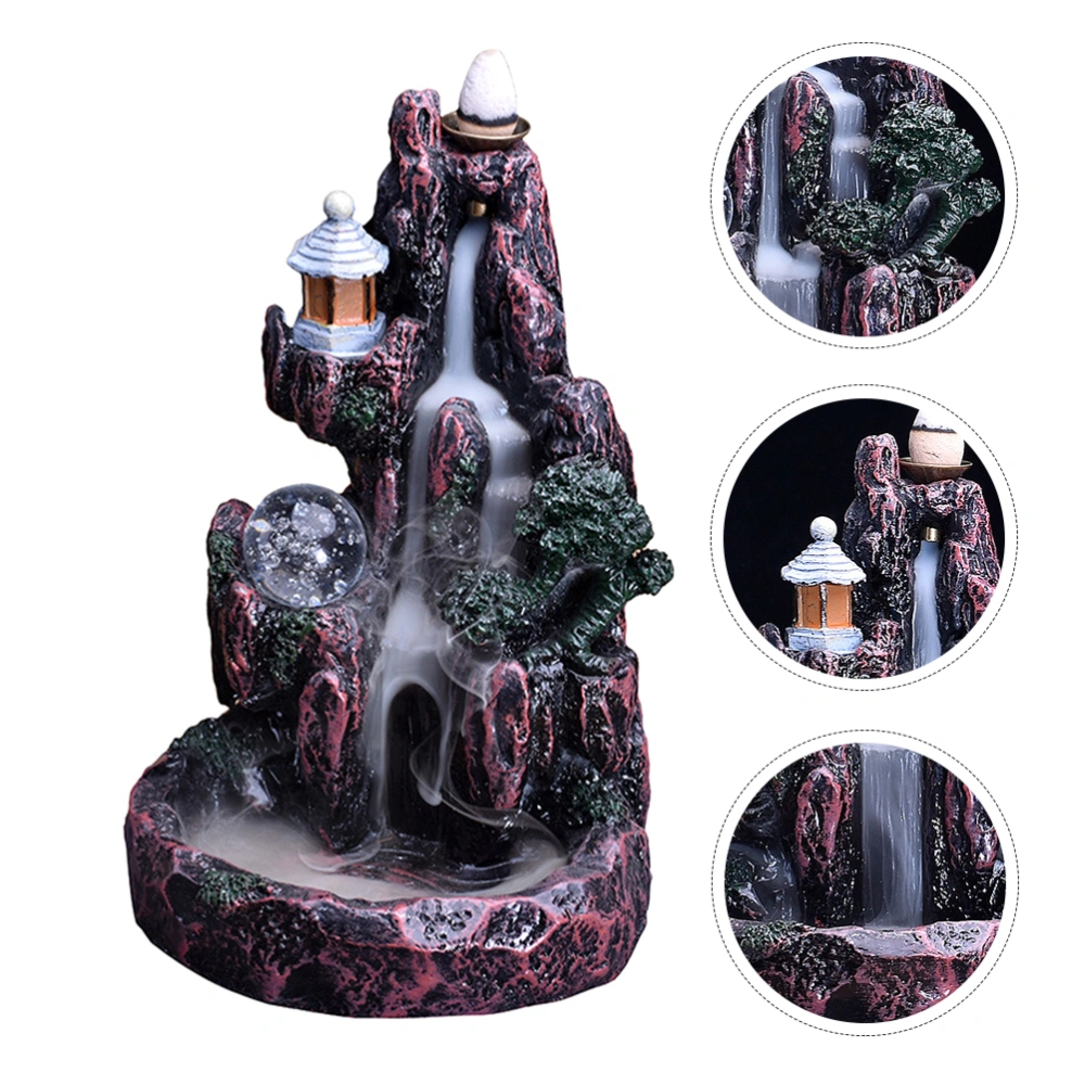 Backflow Incense Burner Mountain Shaped Incense Holder Aromatherapy Ornament