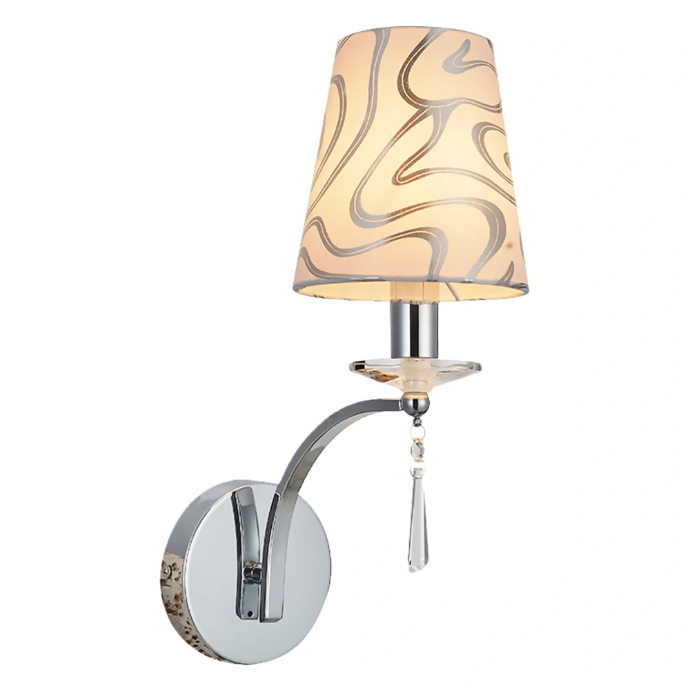 Beige Iron Wall Light European Style Wall Mounted Lamp Adjustable Bedside Lamp