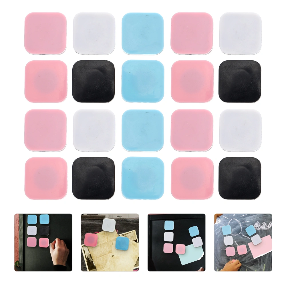 20pcs Square Shaped Office Magnets Creative Refrigerator Whiteboard Magnets