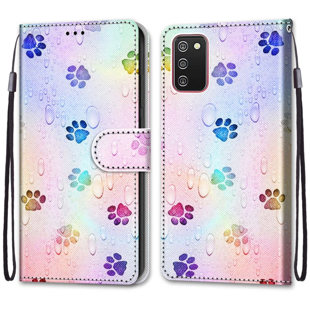 PU Phone Cover Cards Holder Phone Case Compatible for Galaxy A02s/M02s