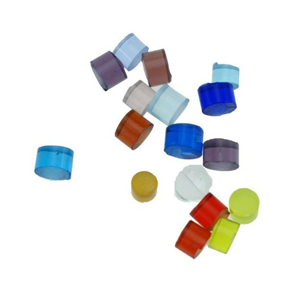 100g Colorful Glazed Azure Stones Decorative Glass Frits DIY Ornaments (Mixed Color)