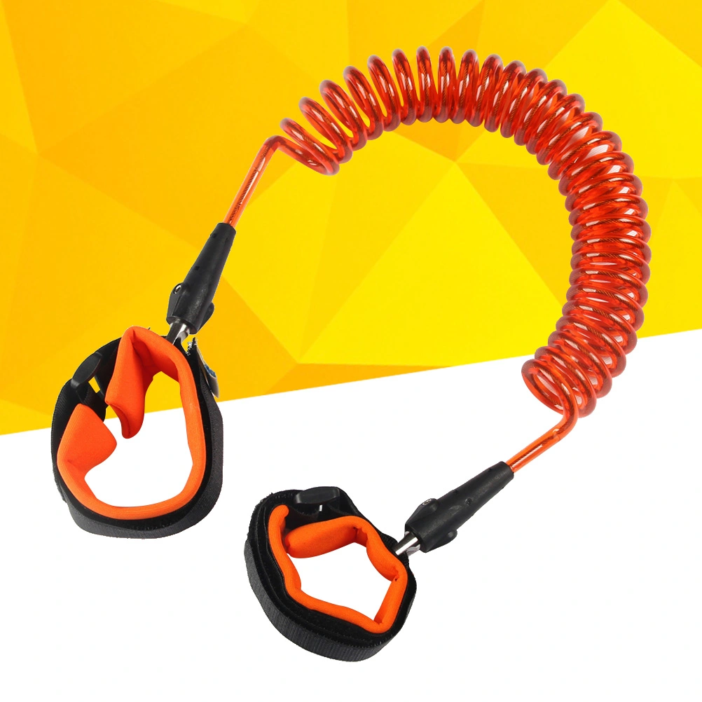 Kids Safety Harness Children Leash Wrist Link Traction Rope Anti Lost Belt 1.5M(Orange)