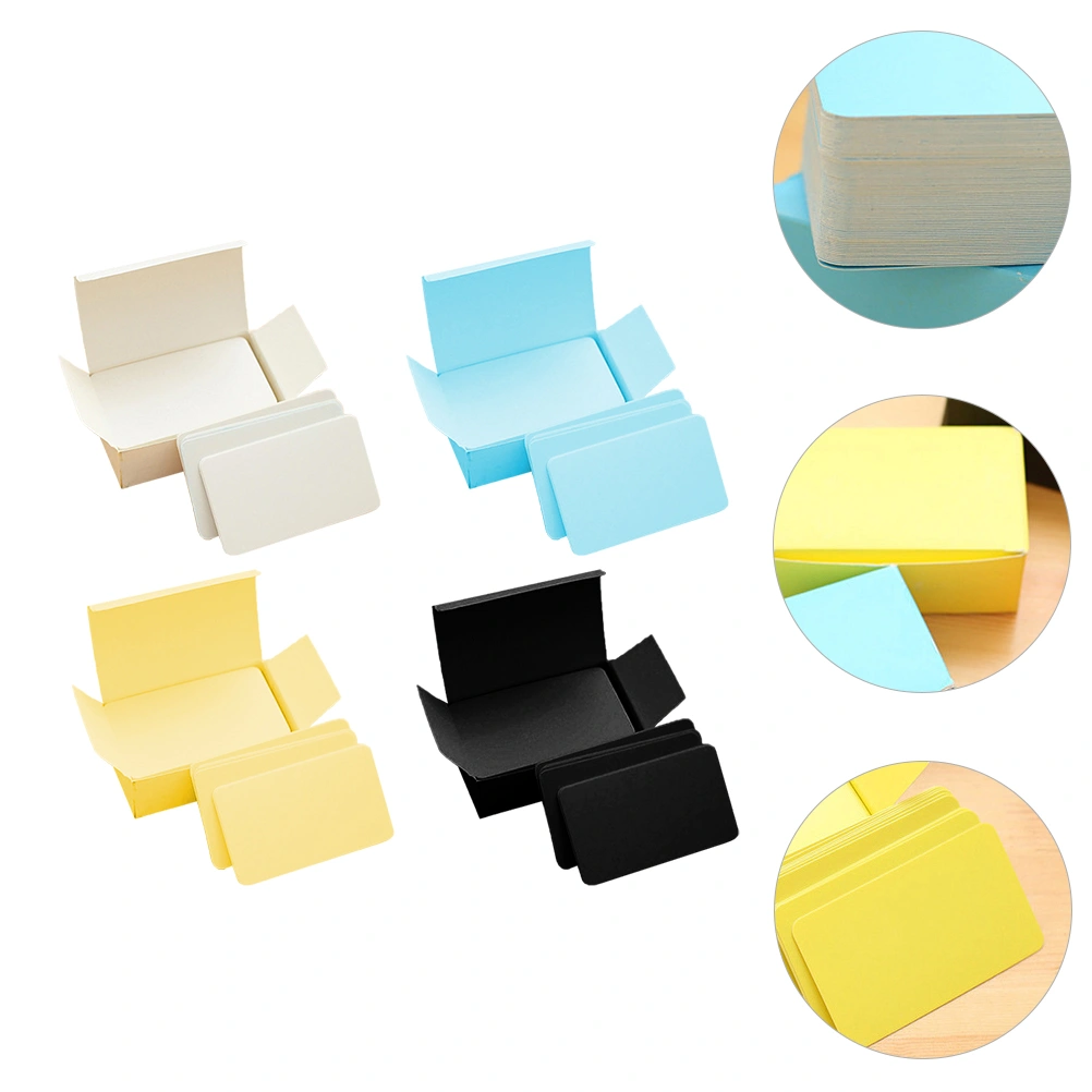 4 Boxes/360pcs Message Cards Stationery Cards Portable Memo Cards Word Cards