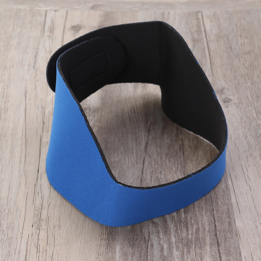 Swimming Headband Adjustable Yoga Diving Ears Protection Hair Band for Kids Adult Size M (Dark Blue)