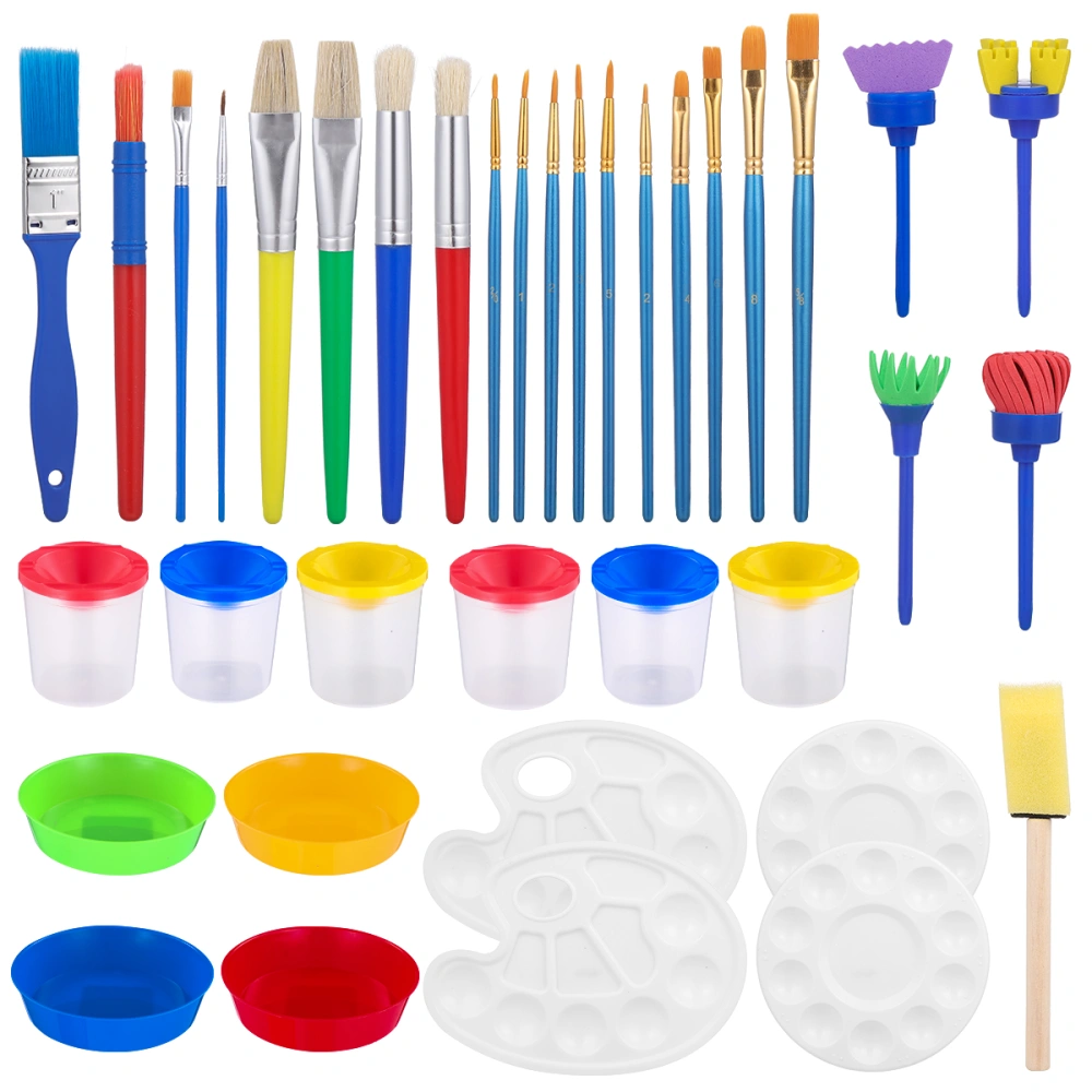 STOBOK DIY Painting Brush Set Children's Paint Brushes Kids Paint Tool Kit for Beginner Painting Practice