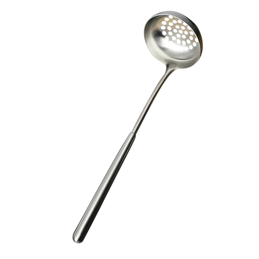 Stainless Steel Hot Pot Colander Soup Spoon Thick Serving Strainer Cookware for Home Restaurant