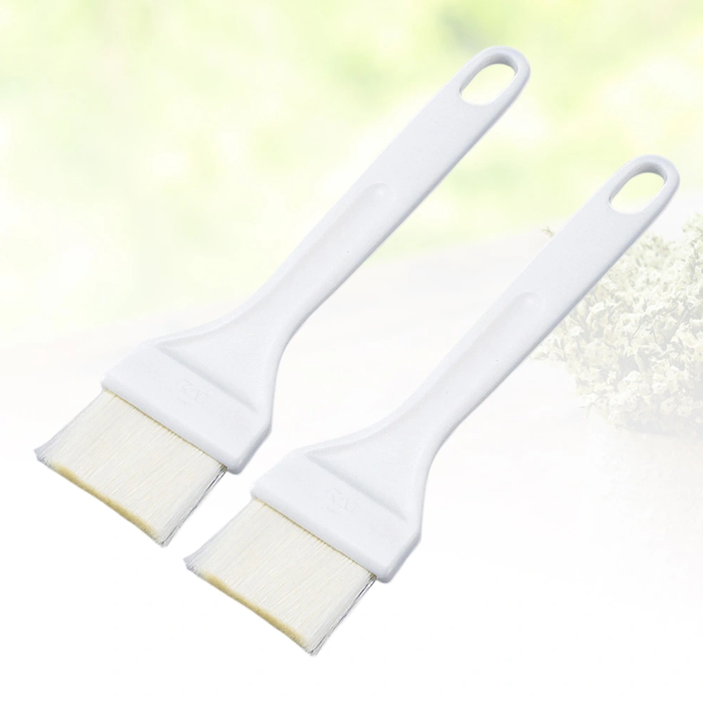 2PCS Kitchen Baking Brush Barbecue Tool Cake Cream Brush Plastic Handle Oil Sauce Brush for BBQ Meat Cake Pastry