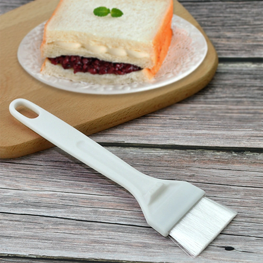 2PCS Kitchen Baking Brush Barbecue Tool Cake Cream Brush Plastic Handle Oil Sauce Brush for BBQ Meat Cake Pastry