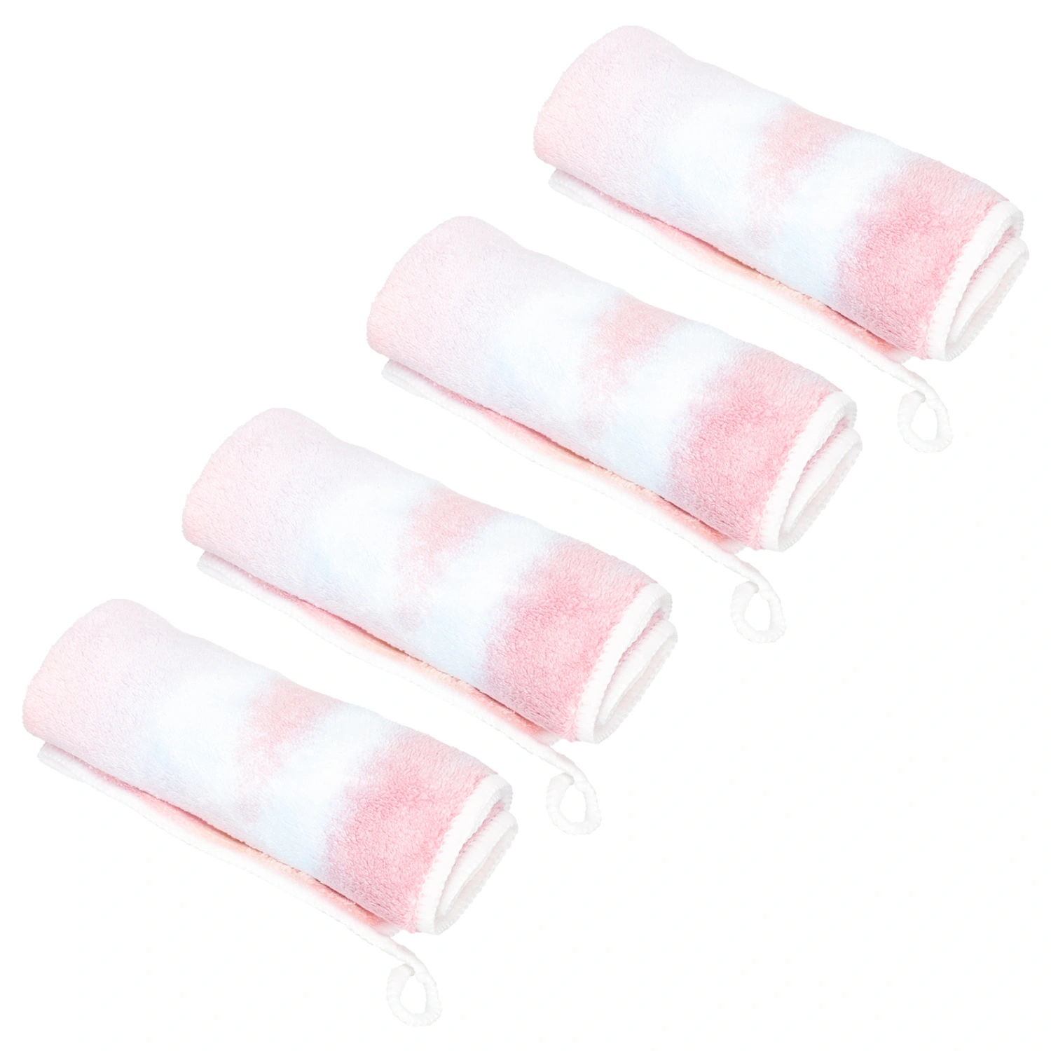 4 Pcs Baby Towels Toddler Square Bibs Saliva Towels Baby Coral Fleece Bath Towel