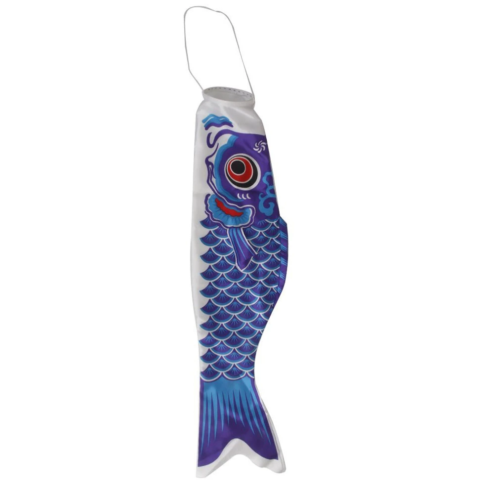 70cm Japanese Carp Flag Koinobori Windsock (Blue)