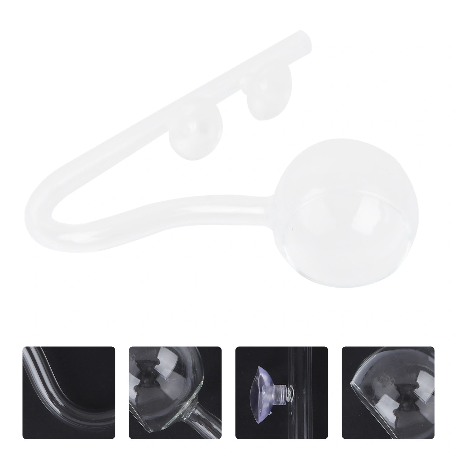 Glass Water Pipe Surface Inflow Outflow Aquarium Water Plant Tank Filter