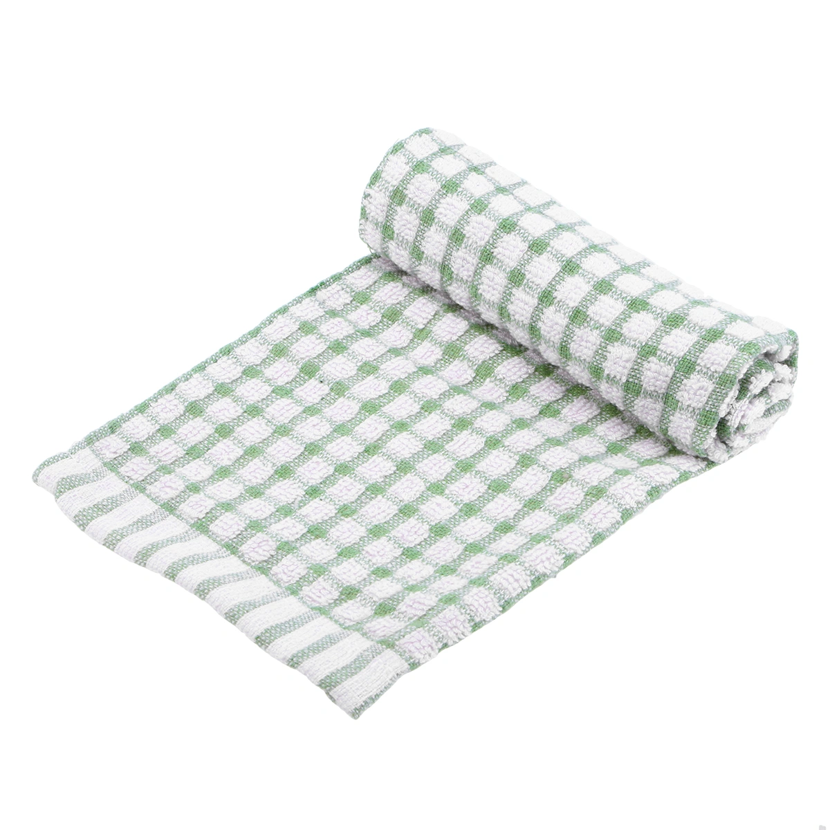 37x27CM Premium Cotton Dish Cloth High Duty Absorbent Kitchen Towel Tea Towel - Green