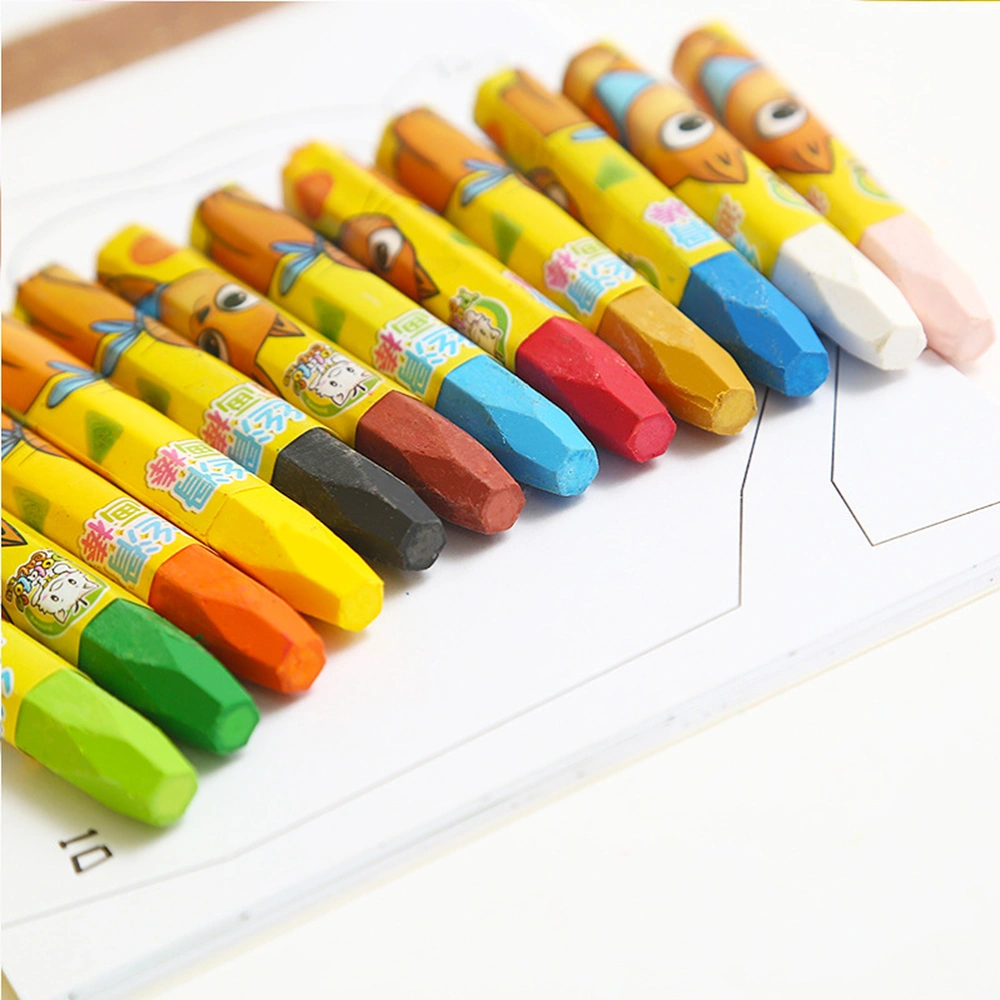 1 Set/36pcs Creative Cartoon Crayon Crayon Pen Portable Hexagonal Crayon Painting Colour Pen