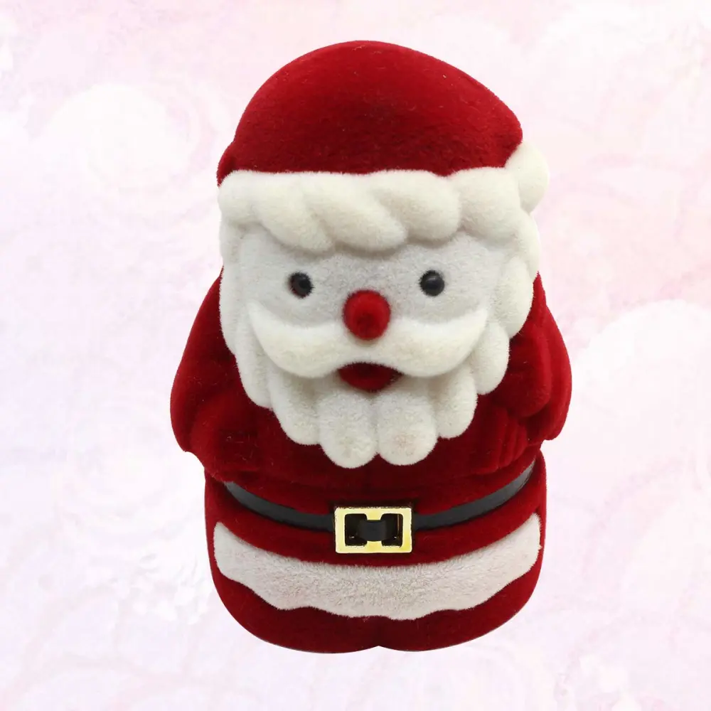 Santa Claus Jewelry Box Storage Case for Rings Earrings Necklaces Brooches Hair