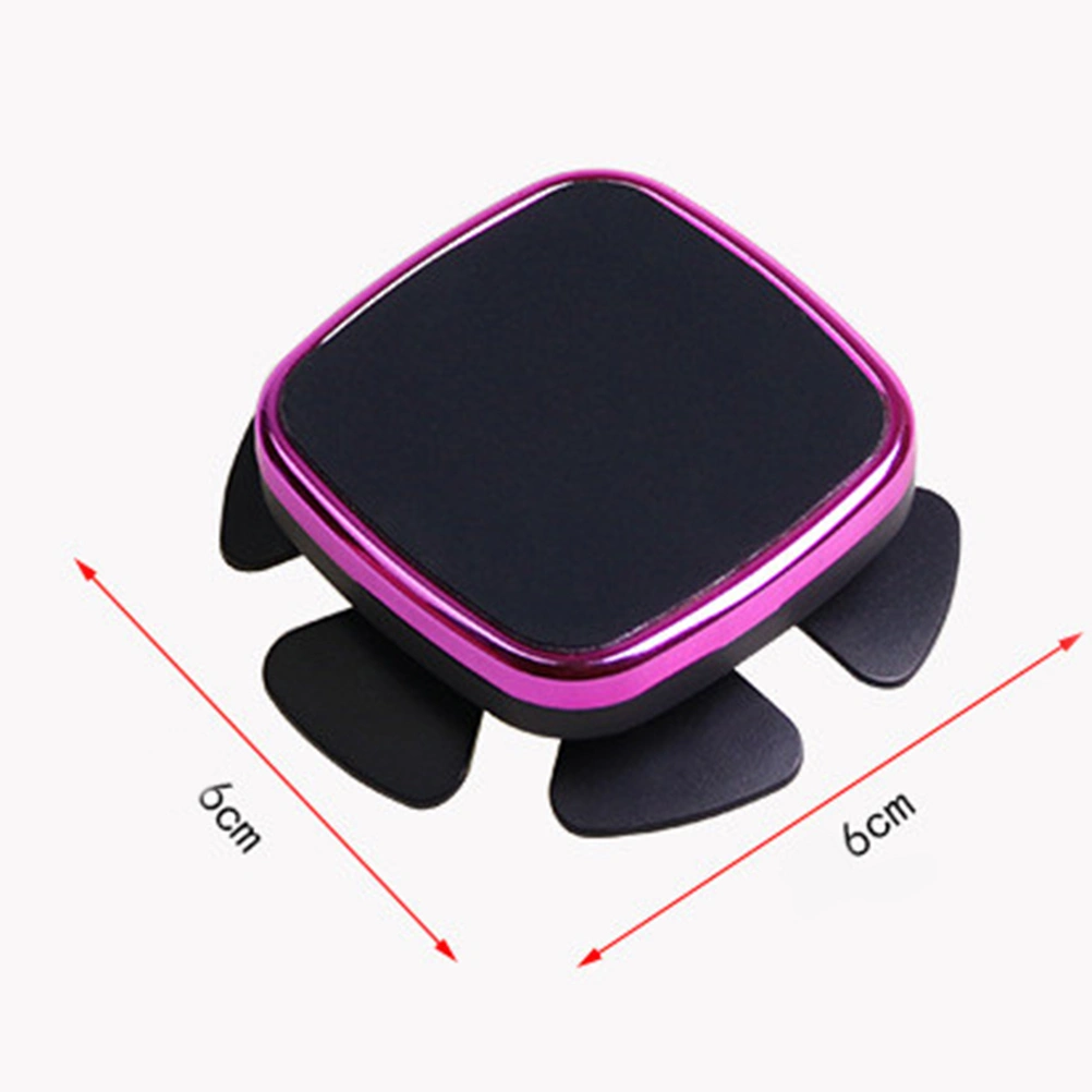 Magnetic Car Phone Mount Adhesive 360 Degree Rotation Car Phone Holder(Purple)