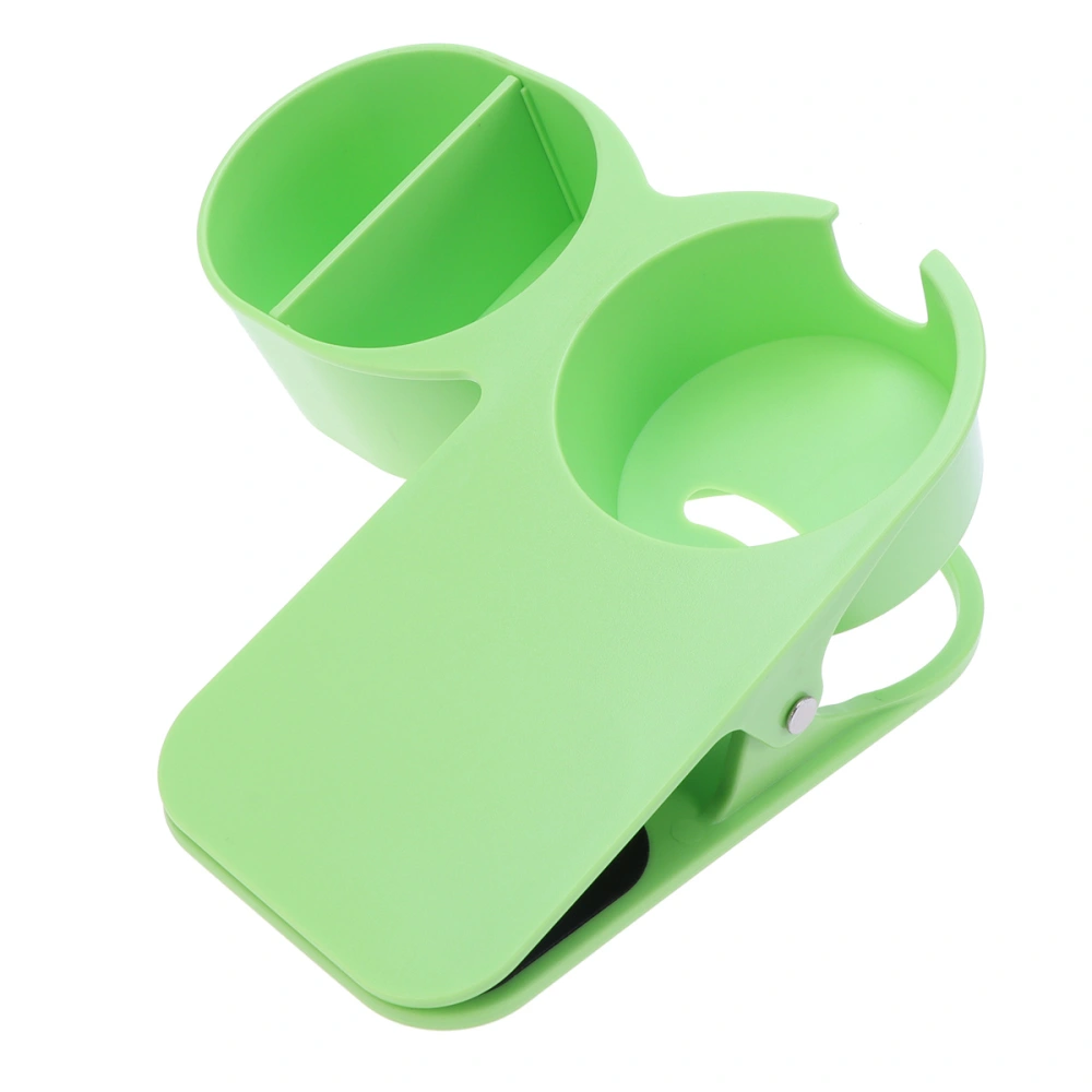 Green Multifunction Desk Side Huge Clip Portable Drinking Cup Holder Clip Teacup Clamp Tabletop Gadget Storage Saucer Clip