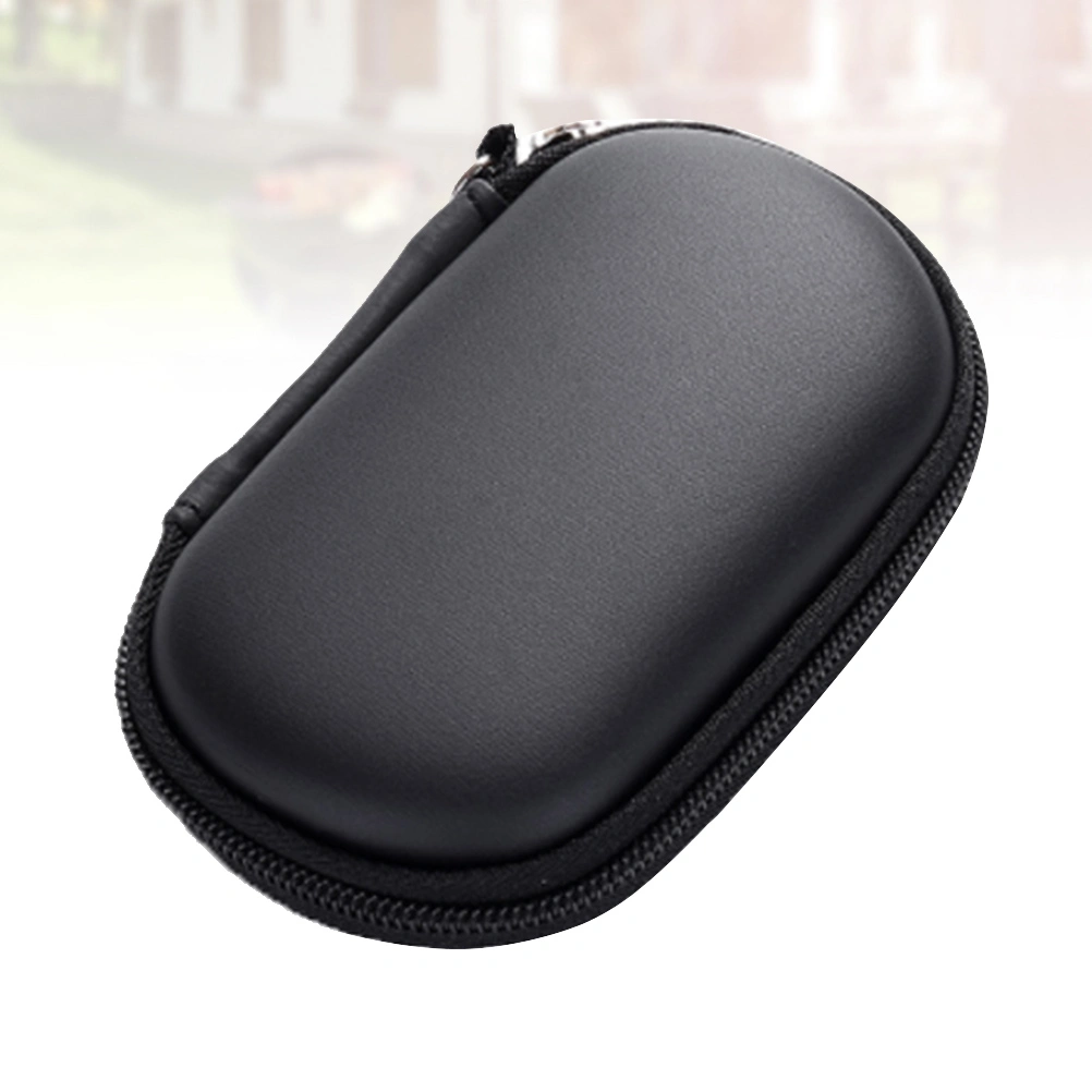 EVA Storage Box Case Earphone Data Cable GPS Storage Container Organizer Zipper Pouch (Black)