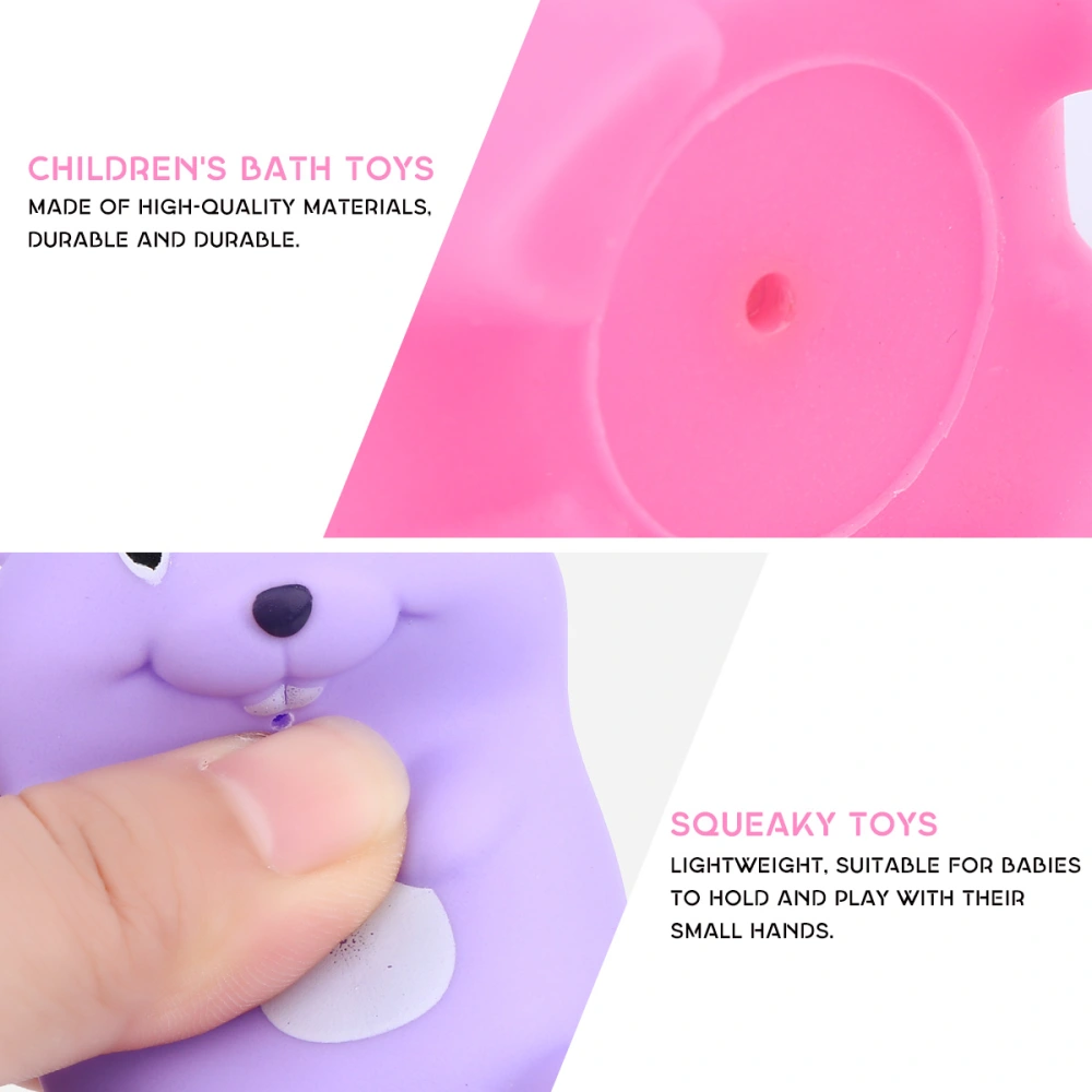 4Pcs Funny Baby Bathing Toy Squeaky Toy Water Sprinkling Toy Children Shower Toy Educational Toy for Baby Toddlers