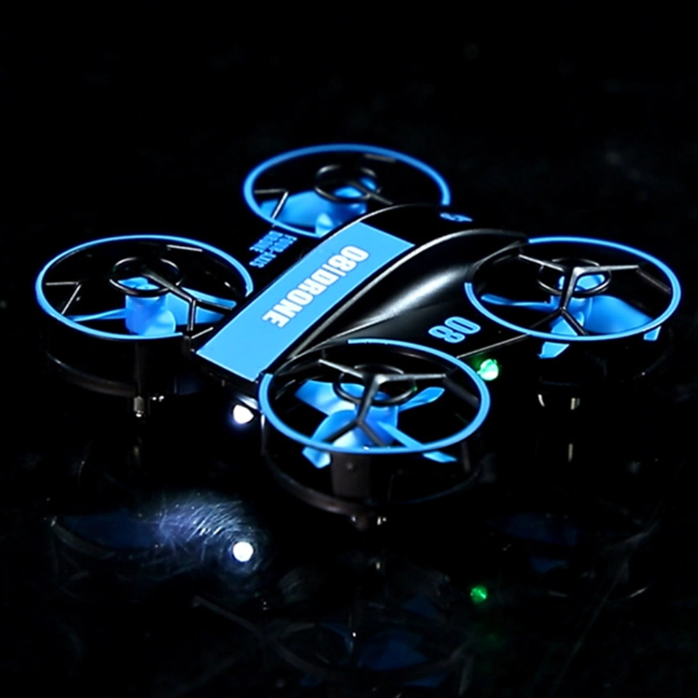 Mini LED RC Quadcopter Portable One Key Take Off Landing RC Helicopter Plane
