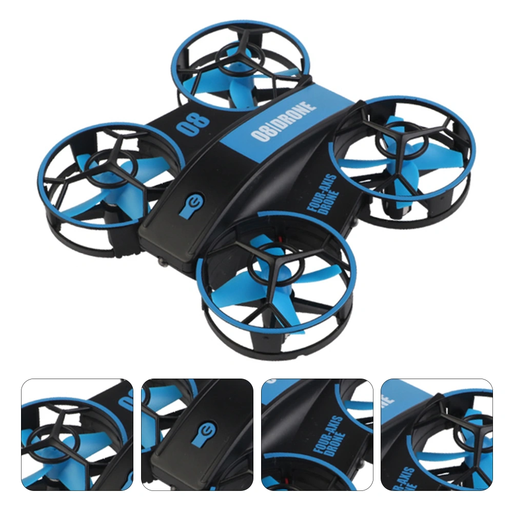 Mini LED RC Quadcopter Portable One Key Take Off Landing RC Helicopter Plane