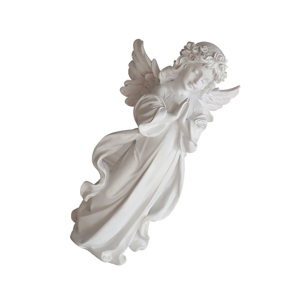 1Pc Prayer Angel Model Adornment Decorative Artware Sculptural Ornament