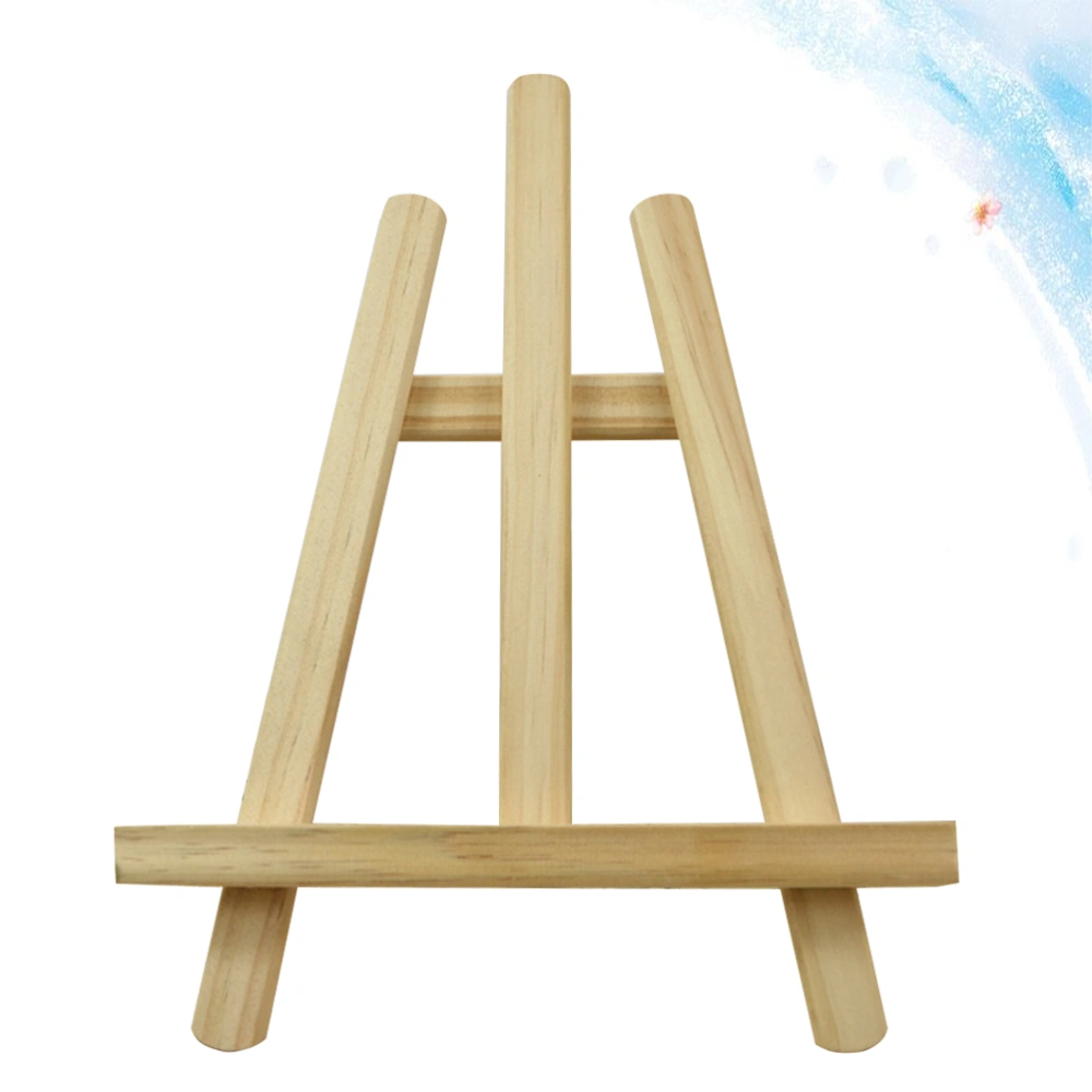 Mini Wooden Picture Frame Tripod Display Easels Stand for Phone Photo Frame Painting Art