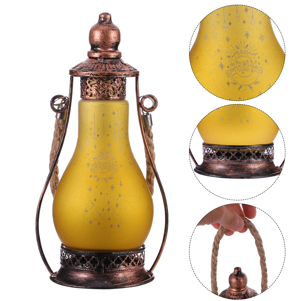 Christmas Decoration LED Oil Lamp Traditional Look Lantern Lighting Ornaments