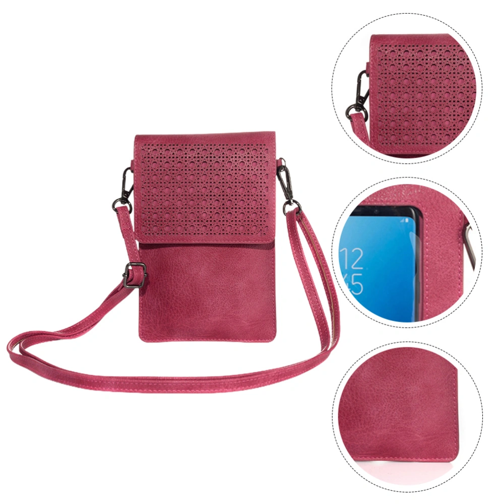 1pc Fashionable Phone Storage Holder Touch Screen Phone Shoulder Bag for Phone