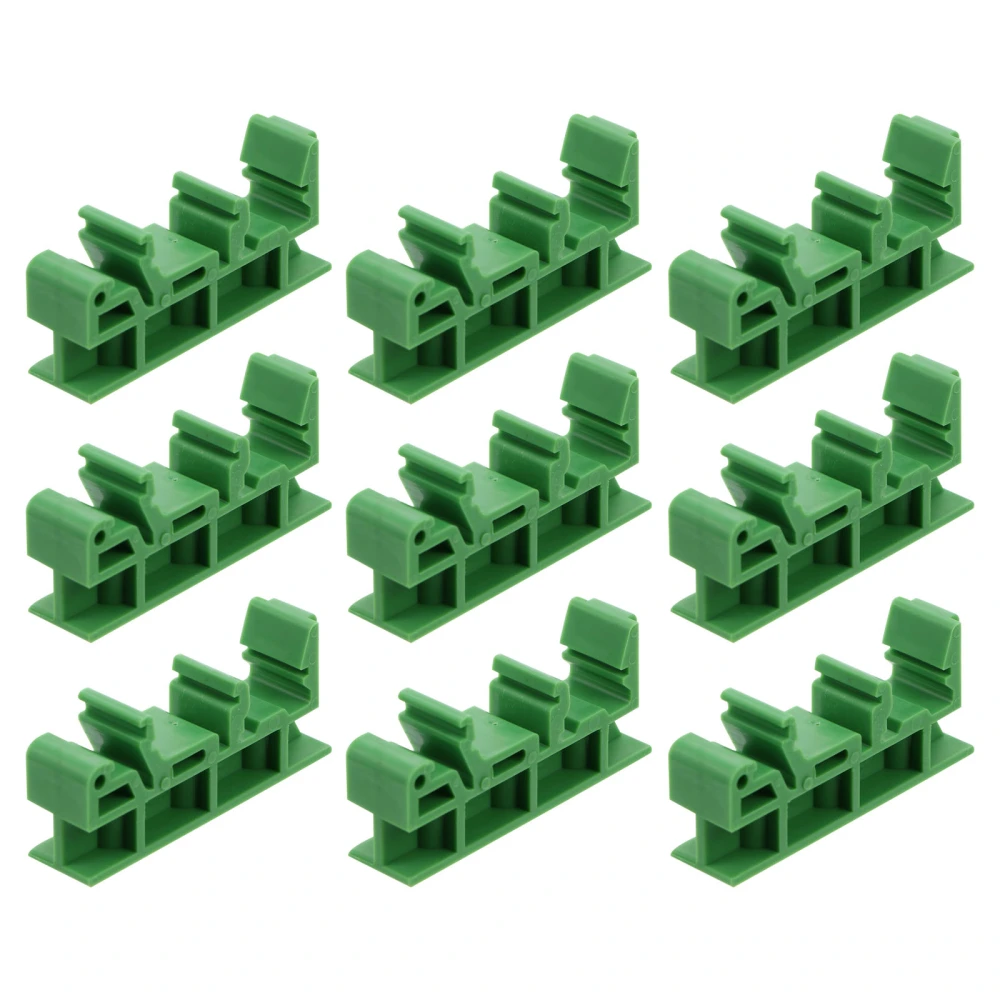 10 Sets DIN Rail Mounting Adapter PCB Mounting Bracket for DIY Electrical