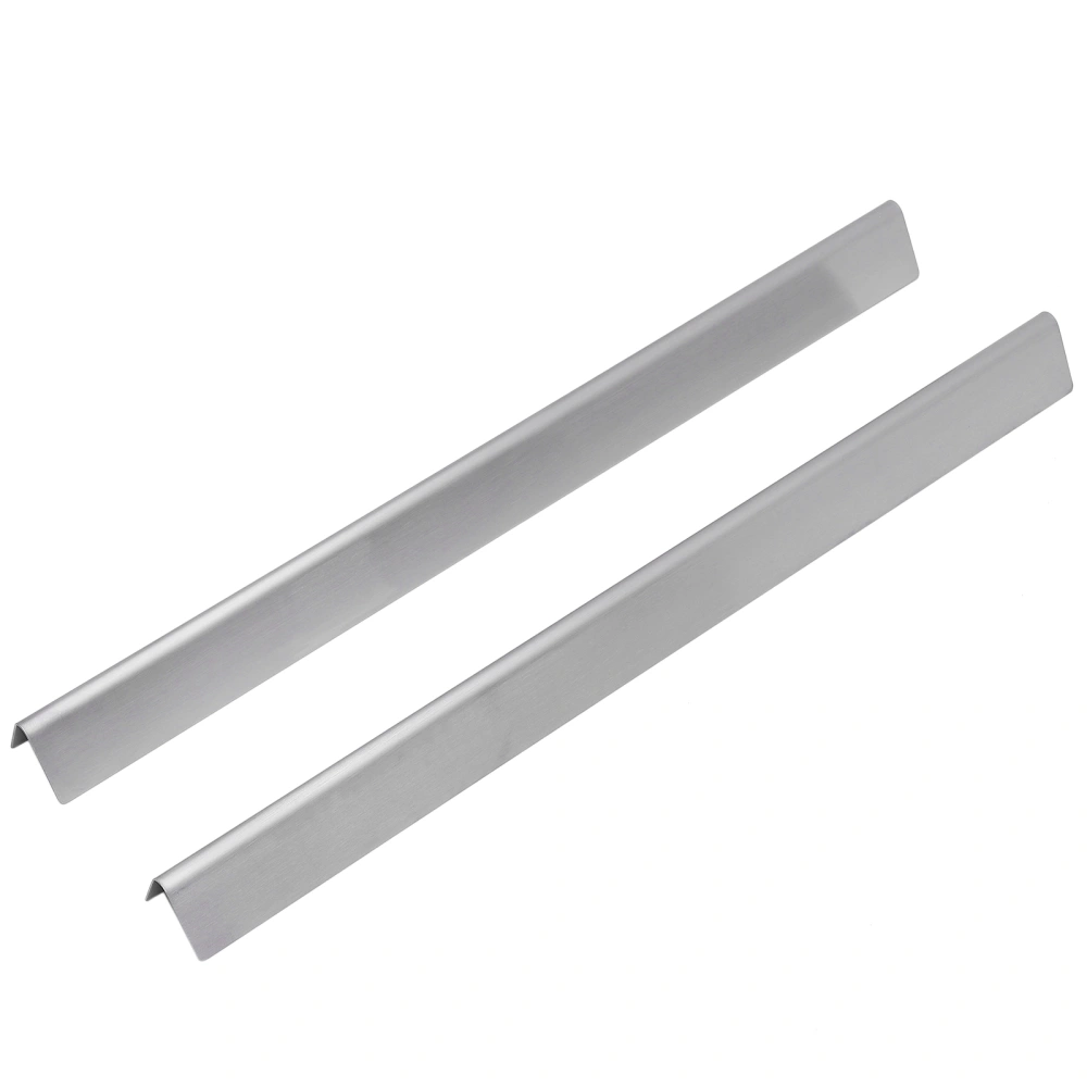 2 Pcs BBQ Gas Grill Steel Heat Plates Heat Shield Outdoor BBQ Grill Heat Plates