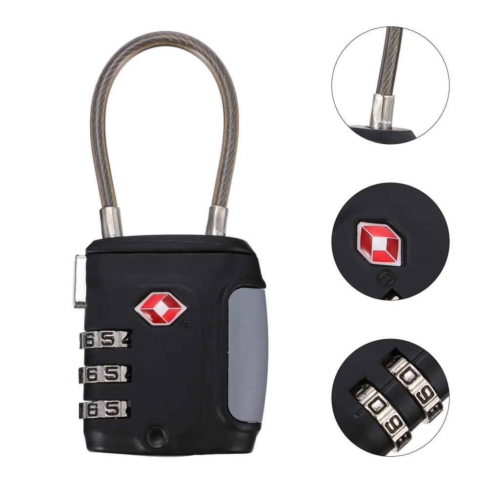 1pc Home Door Luggage Lock Password Lock Zinc Indoor Safety Alloy Lock