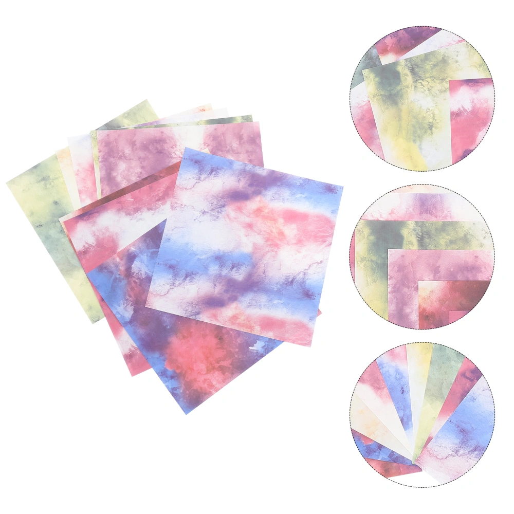 9pcs Starry Universal Infusible Transfer Ink Sheets Sublimation Film Watercolor Transfer Paper