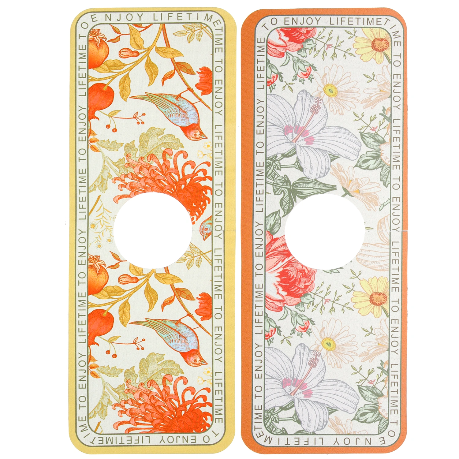 2pcs Countertop Drain Mats Diatom Ooze Faucet Pads Sink Faucet Mats Kitchen Faucet Absorbent Mat