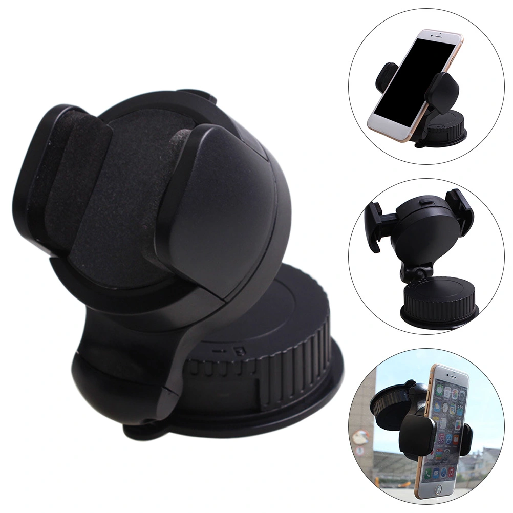 2 Pcs Sucked Type Vehicle Phone Holder Phone Bracket 360° Rotating Phone Holder
