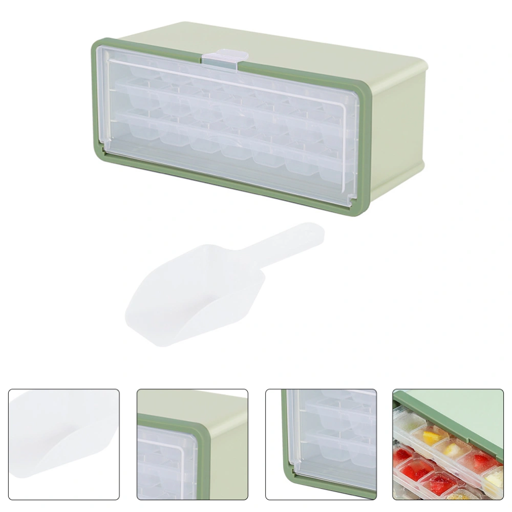 1 Set Plastic Ice Cube Making Box Fridge Ice Cube Making Mold Summer Ice Cube DIY Mold