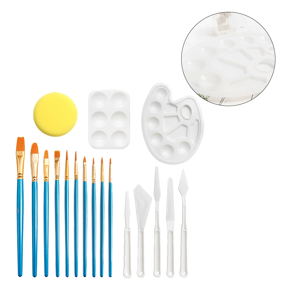 1 Set of Color Mixer Combine Paint Graffiti Tool (White, Yellow, Sky-blue)