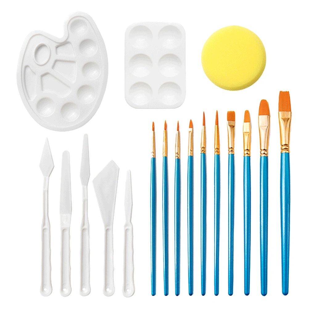 1 Set of Color Mixer Combine Paint Graffiti Tool (White, Yellow, Sky-blue)