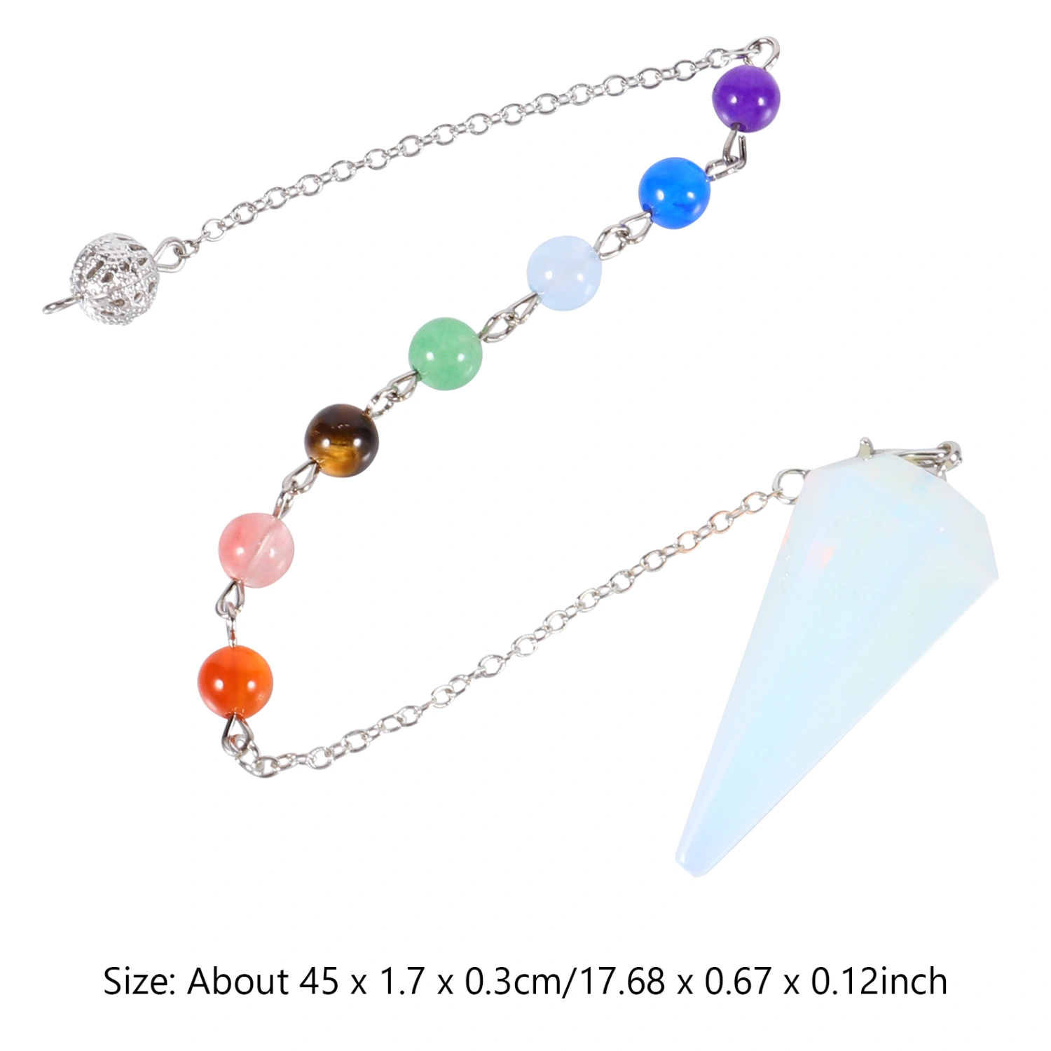 Healing Pendulum Crystal Pendant Amulet Crystal Meditation Hexagonal Pendulum