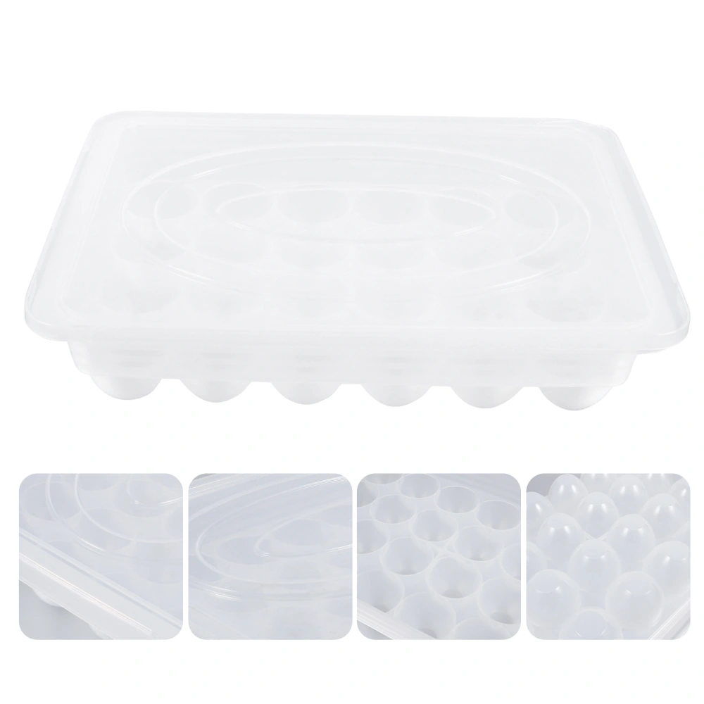 1Pc Home Egg Box Storage Tray Holder Food Crisper Compartment Egg Storage Box