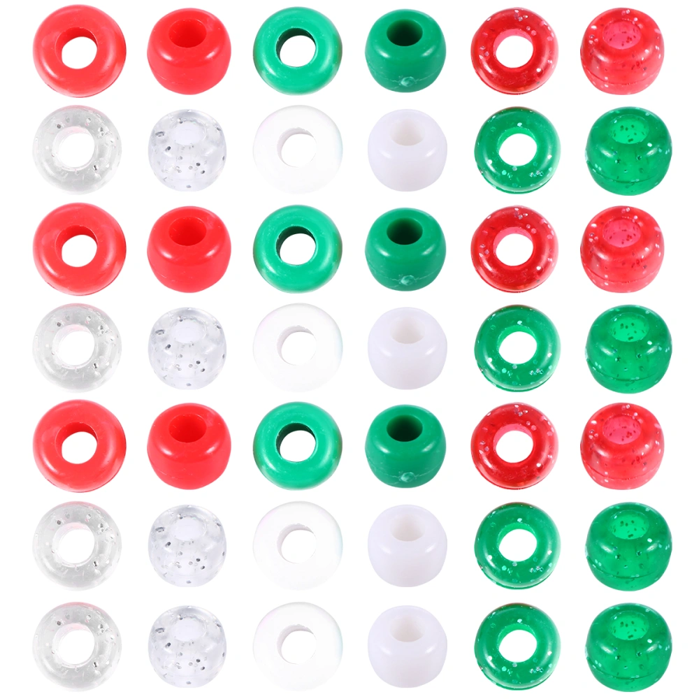 1 Pack DIY Multicolor Plastic Beads Christmas Theme Pony Beads Craft Accessories